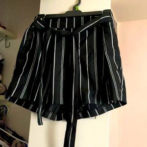 paper bag high waisted shorts